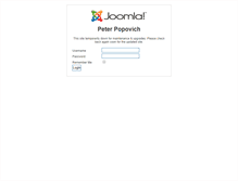 Tablet Screenshot of peterpopovich.com